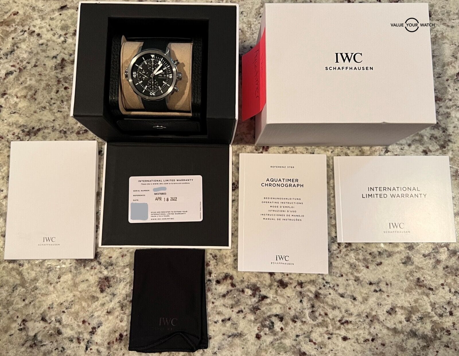 IWC Aquatimer Chronograph 44mm IW376803 LNIB/Boxes/Papers! - Image 12