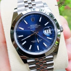 Rolex Datejust 126300 Blue Stick Jubilee 41mm 2020 with Card and Boxes