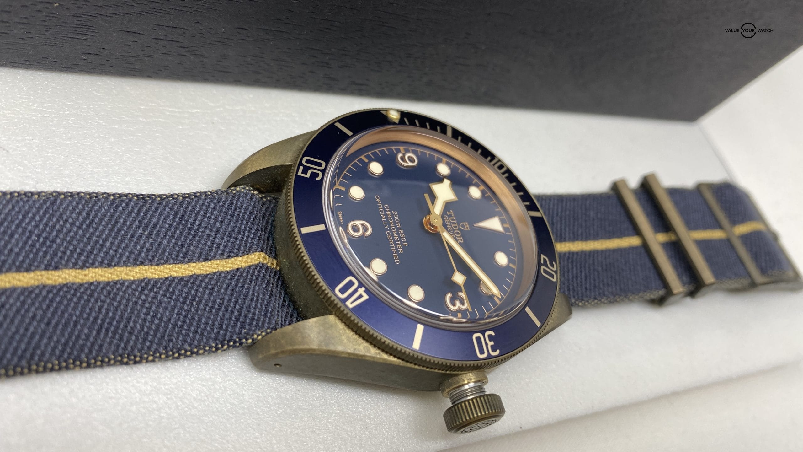 Heritage Black Bay Bronze Blue Special Edition for Bucherer M79250BB-0001 - Image 4