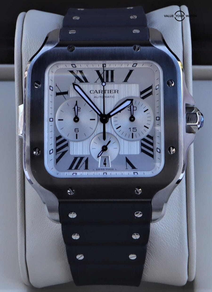 Cartier Santos De Cartier Chronograph 43mm WSSA0017 MINT/Boxes/Papers! - Image 6