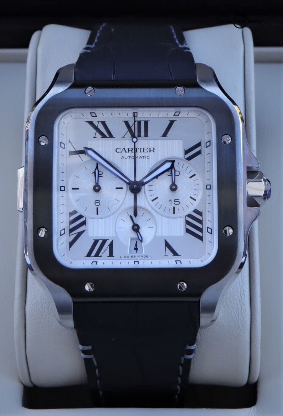 Cartier Santos De Cartier Chronograph 43mm WSSA0017 MINT/Boxes/Papers! - Image 7