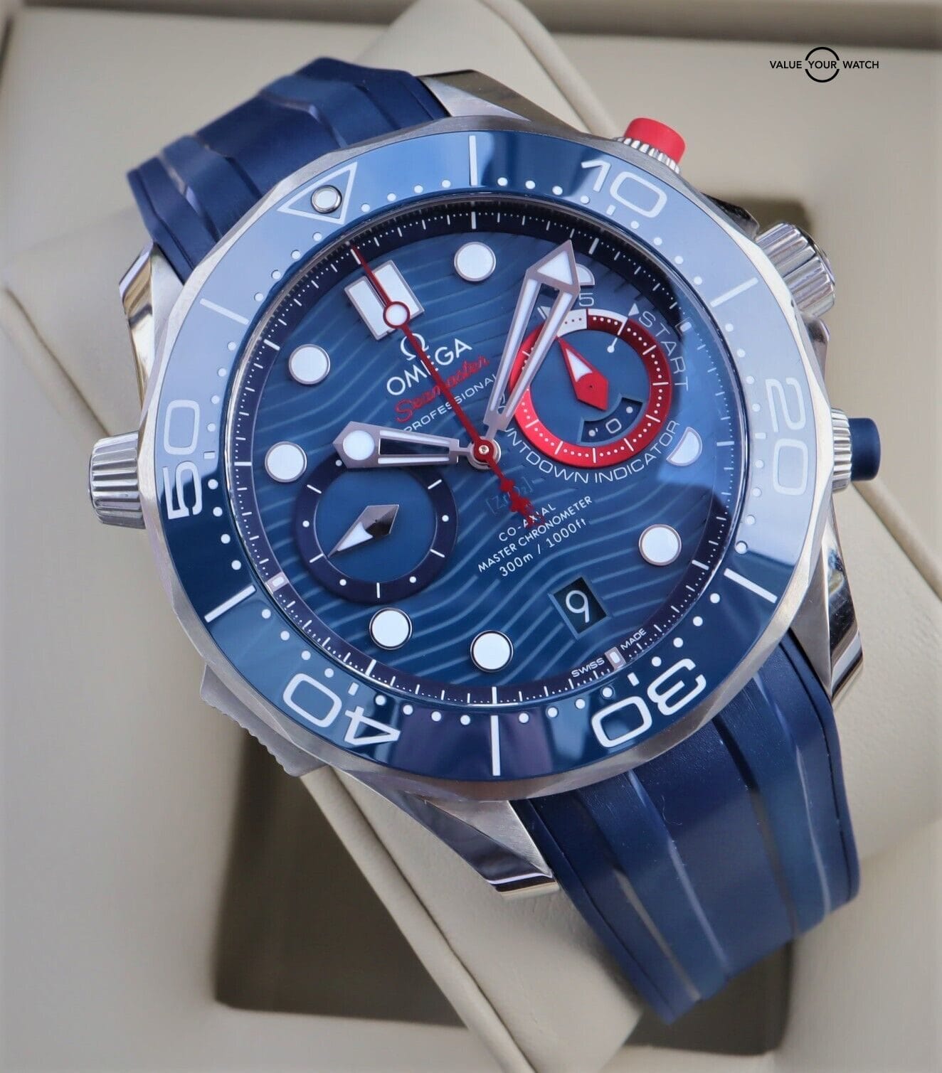 Omega Seamaster Diver 300M Chronograph America's Cup 210.30.44.51.03.002  Omega Watch Review 