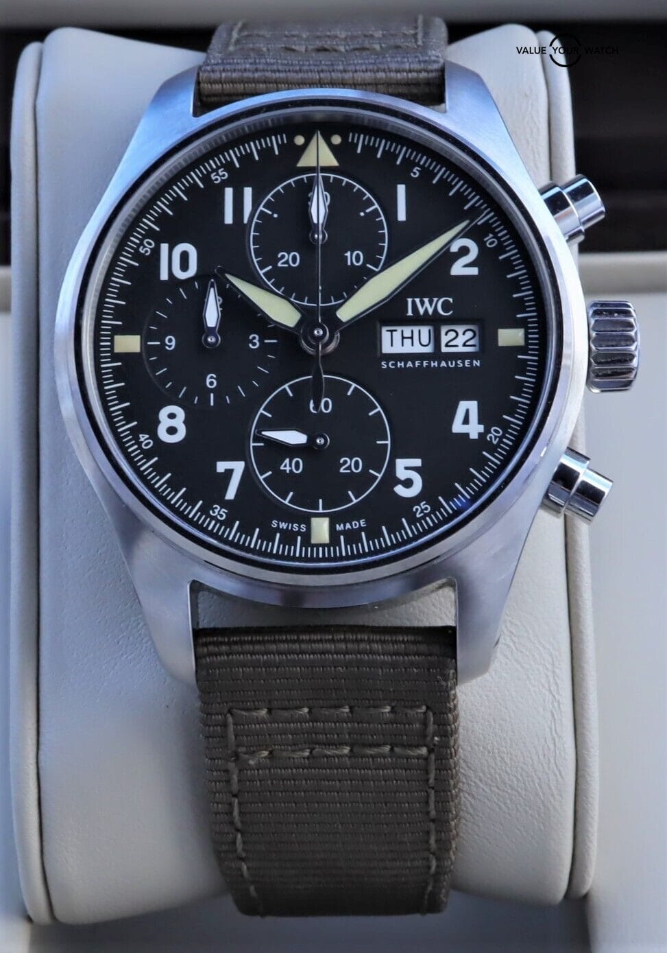 IWC Pilot Spitfire Chronograph IW387901 41mm Complete Set! - Image 4