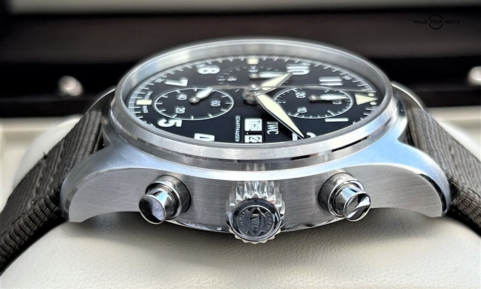 IWC Pilot Spitfire Chronograph IW387901 41mm Complete Set! - Image 9