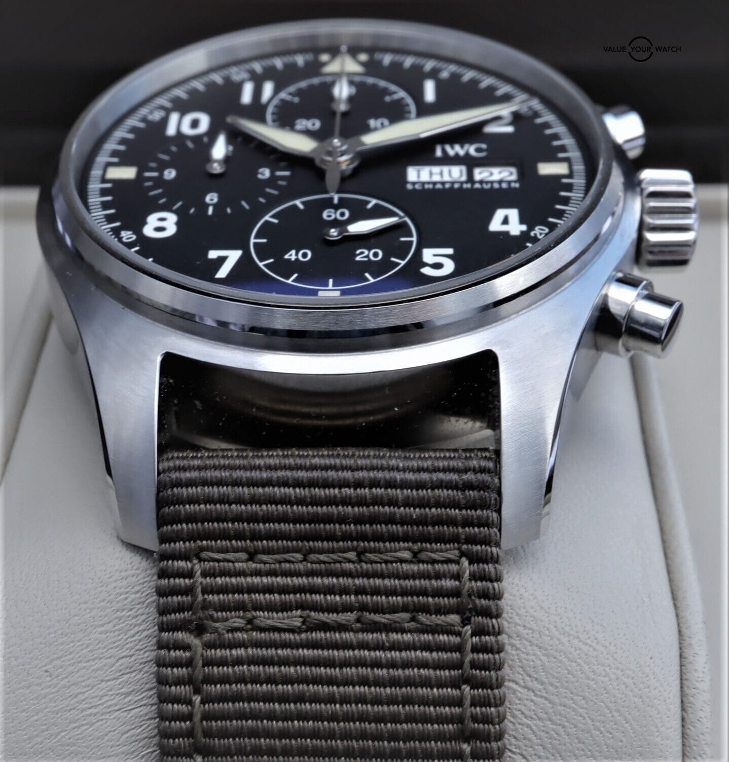 IWC Pilot Spitfire Chronograph IW387901 41mm Complete Set! - Image 10