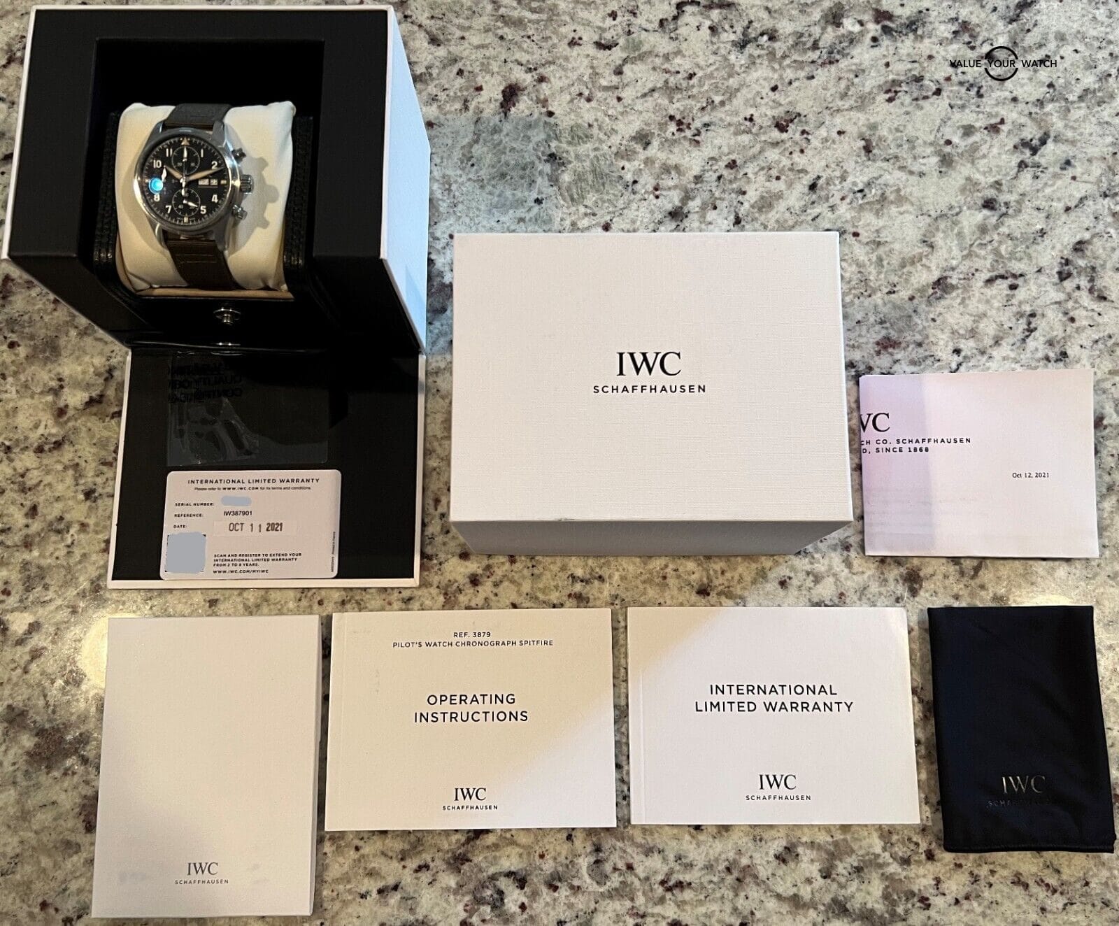 IWC Pilot Spitfire Chronograph IW387901 41mm Complete Set! - Image 13
