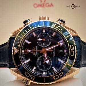 Omega Seamaster Rose Gold Planet Ocean 45.5mm Black Dial 600m 2021 BOXES/PAPERS