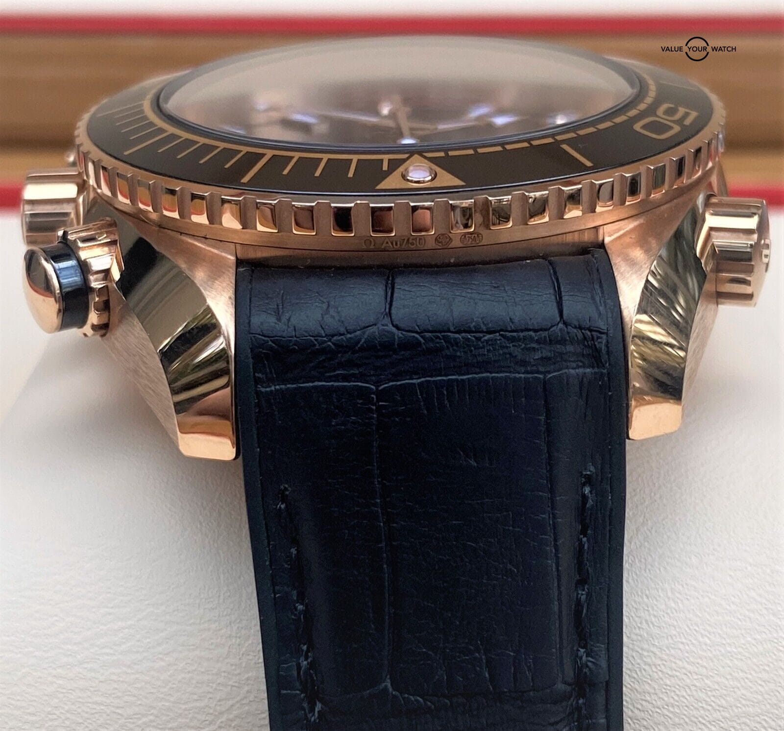 Omega Seamaster Rose Gold Planet Ocean 45.5mm Black Dial 600m 2021 BOXES/PAPERS - Image 10