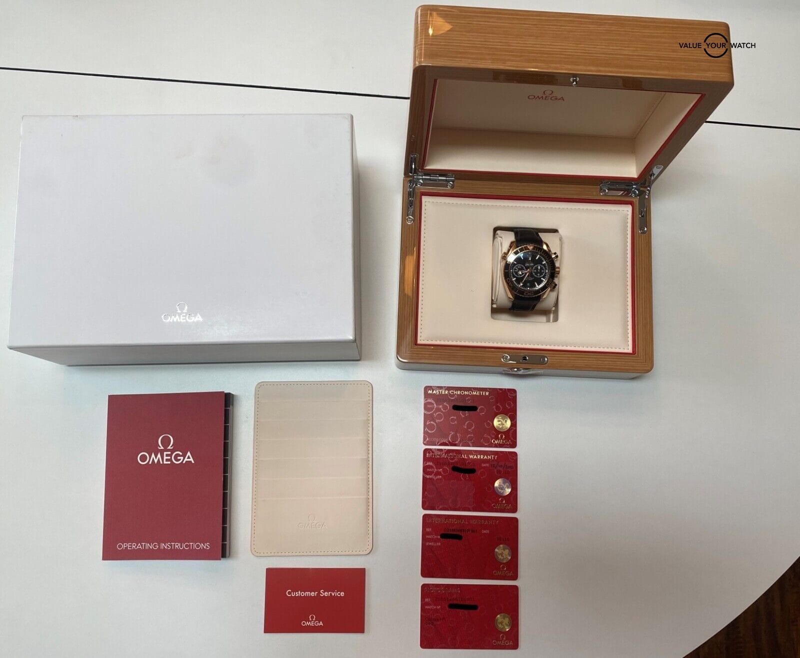 Omega Seamaster Rose Gold Planet Ocean 45.5mm Black Dial 600m 2021 BOXES/PAPERS - Image 13