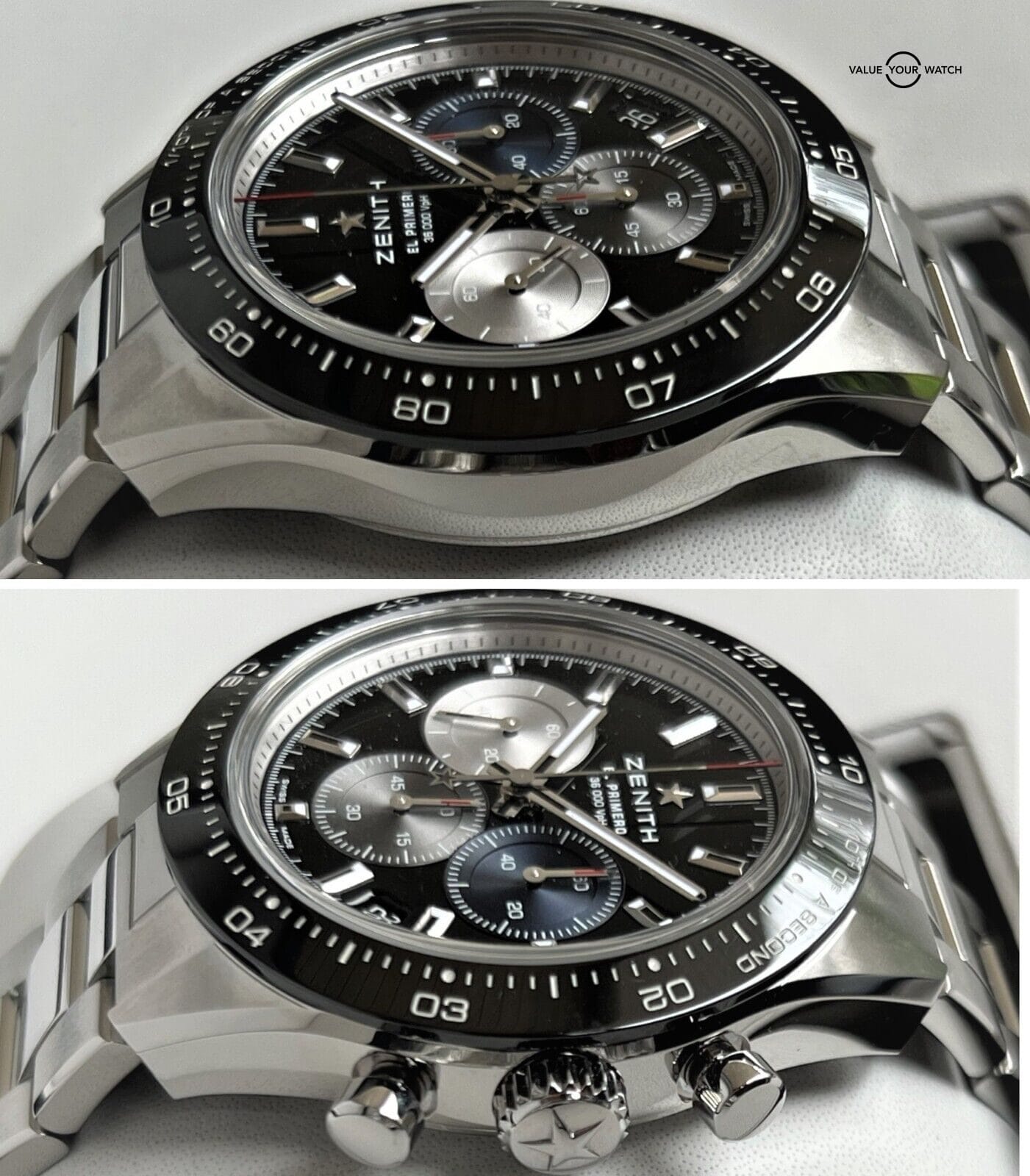 Zenith Chronomaster Sport Black Dial Ceramic Bezel 41mm Complete Set! - Image 6