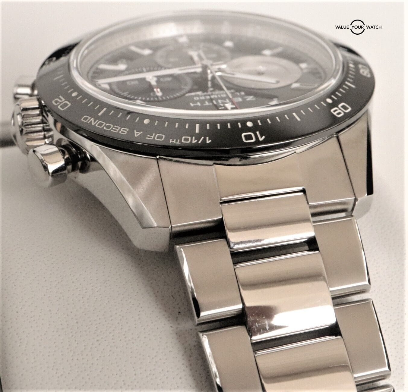 Zenith Chronomaster Sport Black Dial Ceramic Bezel 41mm Complete Set! - Image 7