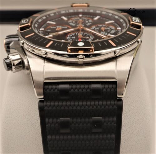 BREITLING Super Chronomat 44mm SS & 18K Rose Gold Four Year Calendar I19320251B1 - Image 6