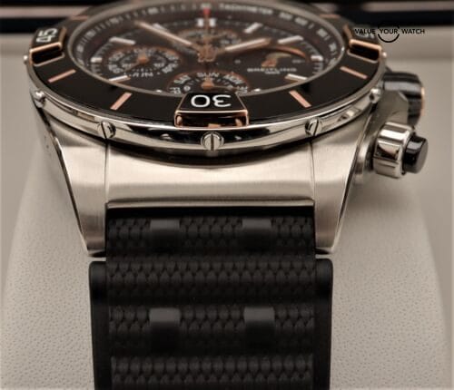 BREITLING Super Chronomat 44mm SS & 18K Rose Gold Four Year Calendar I19320251B1 - Image 7