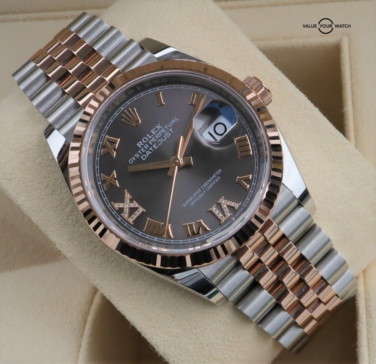 Rolex Datejust 36mm 126231 SS & 18K Rose Gold Diamond 6,9 Boxes/Papers - Image 2