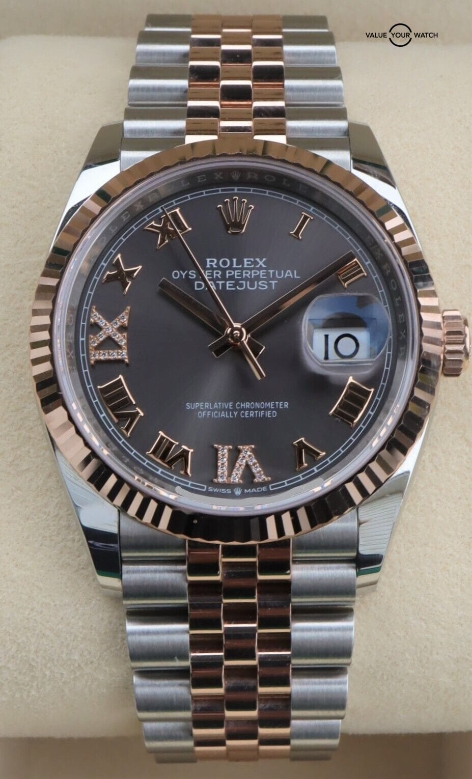 Rolex Datejust 36mm 126231 SS & 18K Rose Gold Diamond 6,9 Boxes/Papers - Image 7