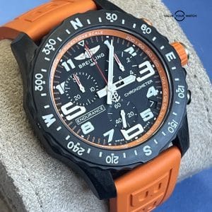 Breitling Endurace Pro Orange and Black Chronograph Perfect and Complete Set!