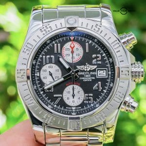 Breitling Avenger Men’s Black Watch with Arabic Numerals Dial – A13381