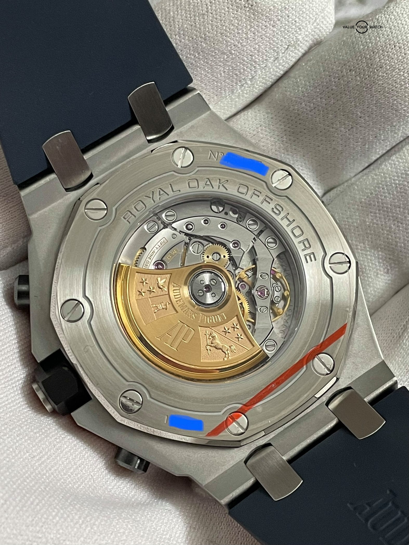 Audemars Piguet Royal Oak Offshore Chronograph 42mm AP Navy Steel – 26470ST.OO.A027CA.01 – Full Set Incredible Condition! - Image 5