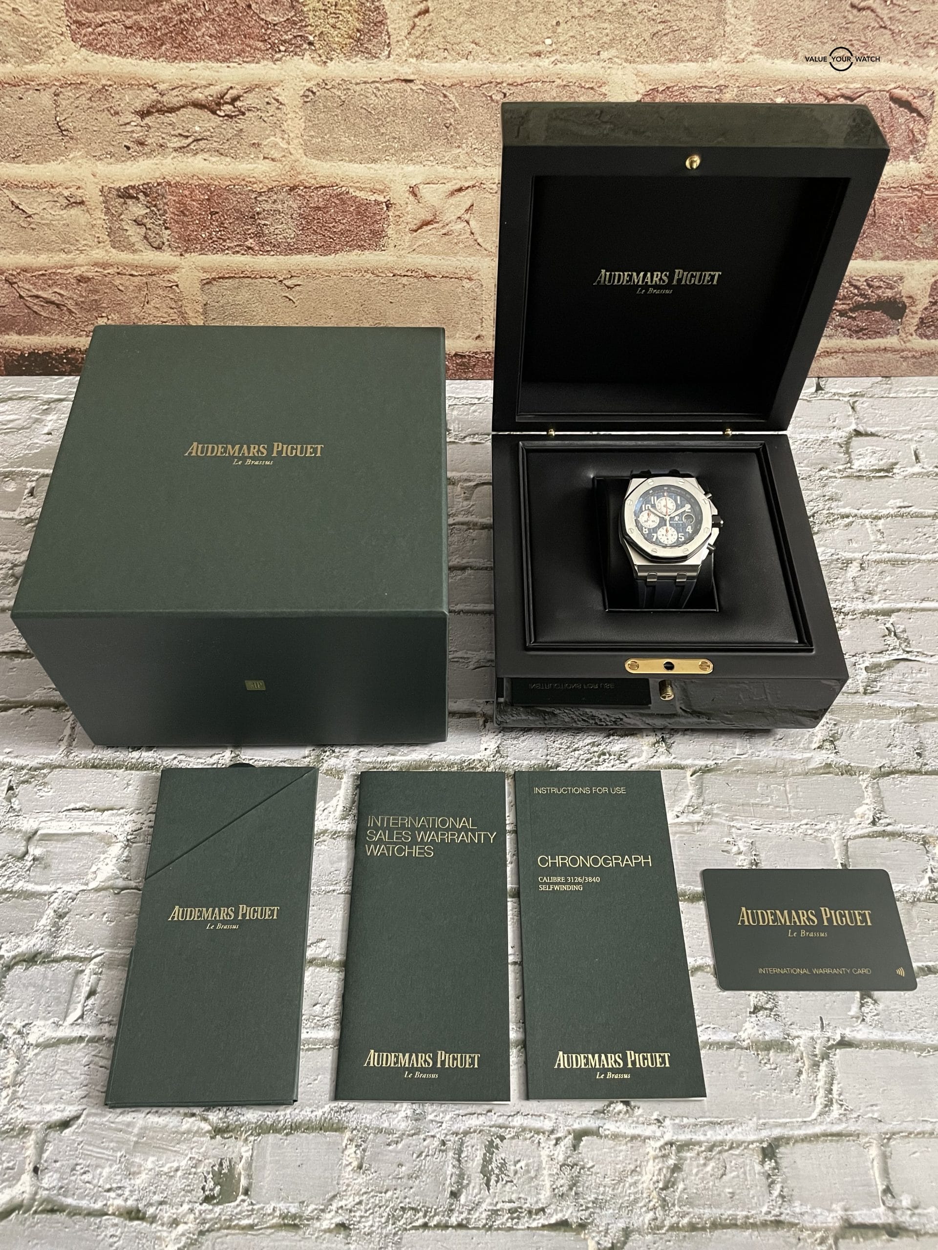 Audemars Piguet Royal Oak Offshore Chronograph 42mm AP Navy Steel – 26470ST.OO.A027CA.01 – Full Set Incredible Condition! - Image 8