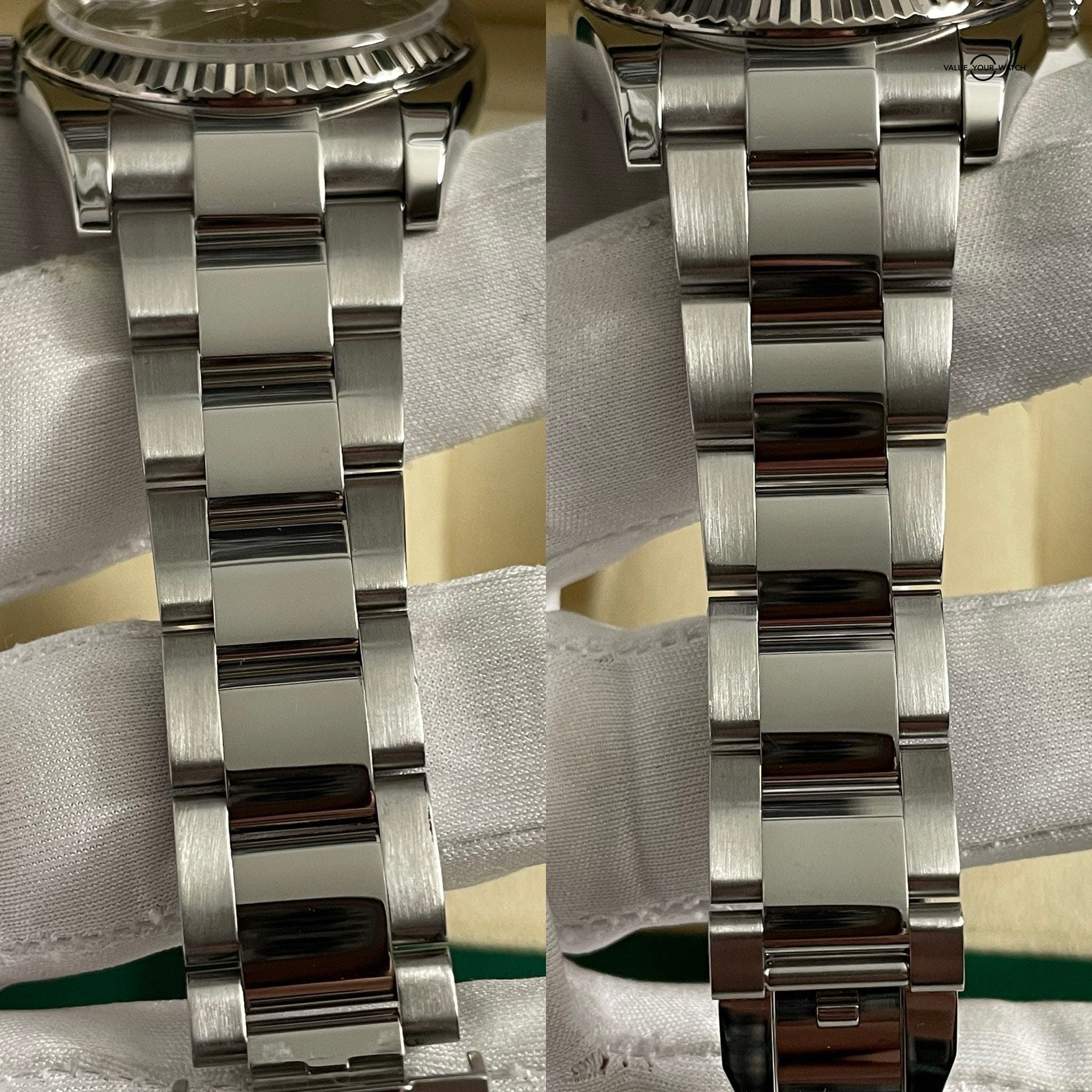 Rolex DateJust 36mm DJ36 Blue Roman Numerals Steel Gold Fluted Bezel – 116234 – 2015 Complete Set! - Image 15