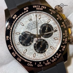 NEW 10/22 White Tag 116515 Meteorite Dial Rose Gold Daytona Oysterflex 116515LN