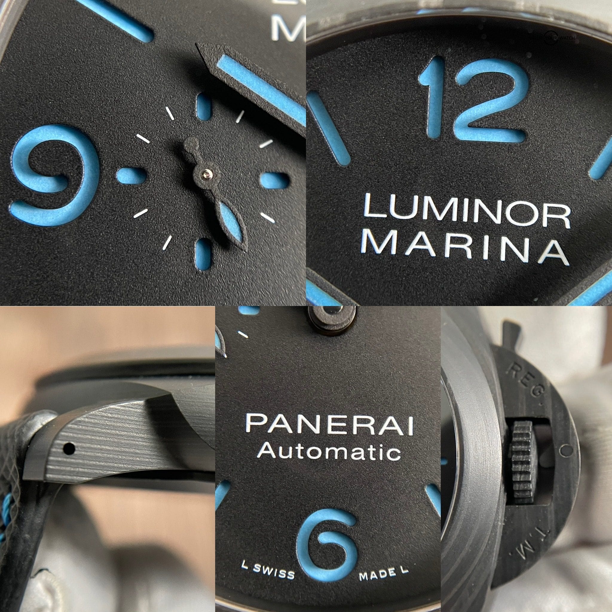 Panerai Luminor Marina Carbotech 44mm Blue – PAM 1661 PAM 01661 PAM01661 PAM1661 – Full Set! - Image 8