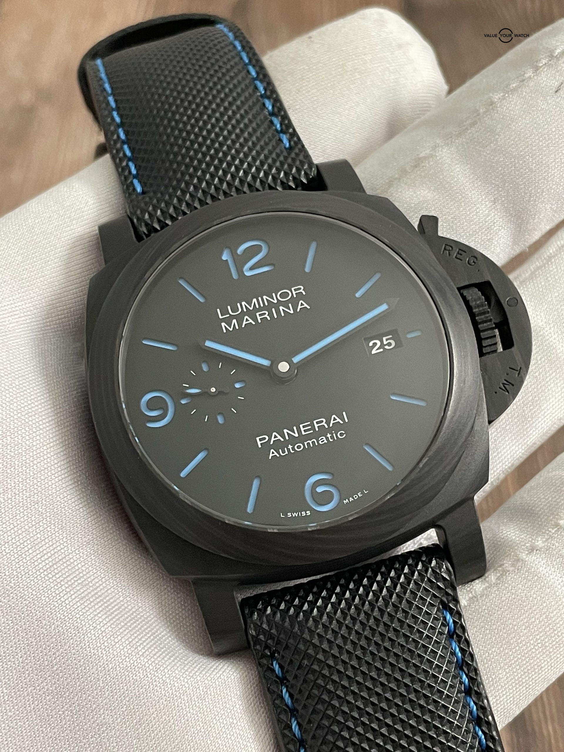 Panerai Luminor Marina Carbotech 44mm Blue – PAM 1661 PAM 01661 PAM01661 PAM1661 – Full Set! - Image 14