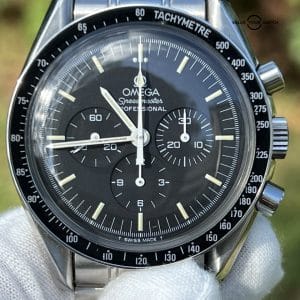 1985 Omega Speedmaster Moonwatch Apollo XI Ref# 345.0808. 42mm. Open Case Back.