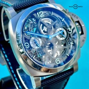 Panerai Special Edition Lo Scienziato Tourbillon GMT Skeleton Full Collector Set