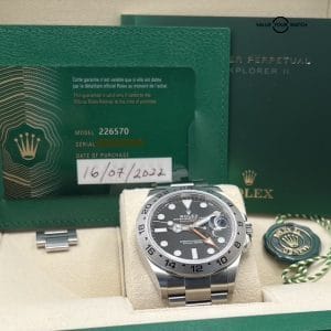 2022 Excellent Rolex Explorer II 226570 Black Dial – Box & Papers – Men’s Watch