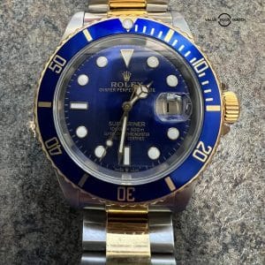 Stainless & Gold Rolex Submariner Date, with Blue Dial
