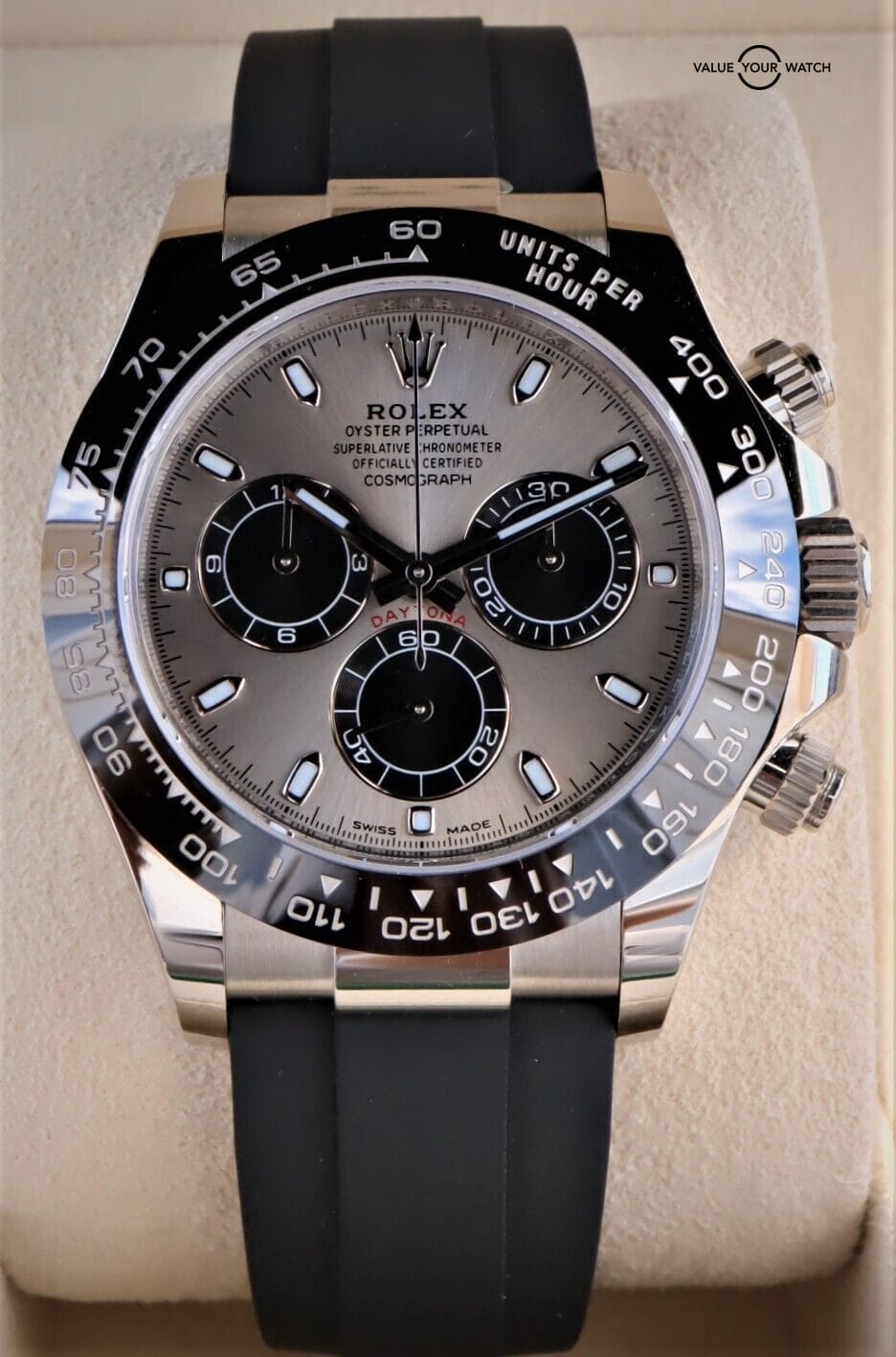 ROLEX Daytona Oysterflex 116519LN 40mm 18K White Gold 2022 BOXES/PAPERS