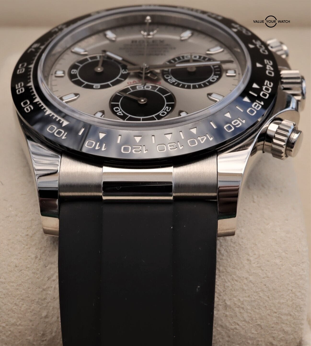 ROLEX Daytona Oysterflex 116519LN 40mm 18K White Gold 2022 BOXES/PAPERS - Image 5