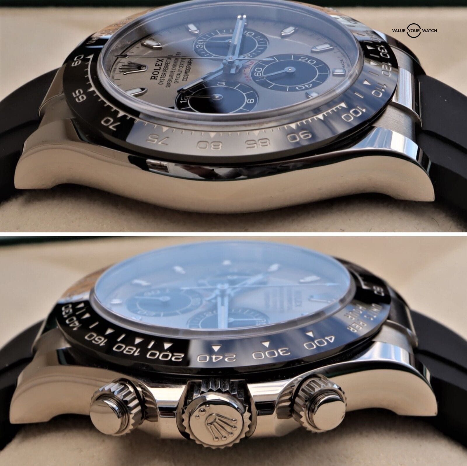 ROLEX Daytona Oysterflex 116519LN 40mm 18K White Gold 2022 BOXES/PAPERS - Image 11