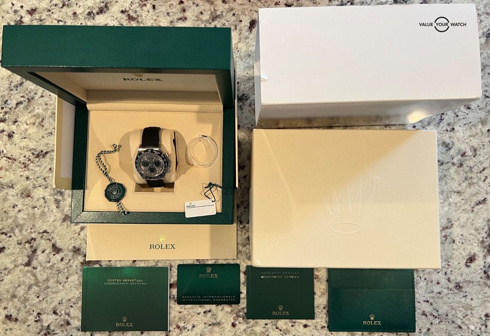 ROLEX Daytona Oysterflex 116519LN 40mm 18K White Gold 2022 BOXES/PAPERS - Image 13