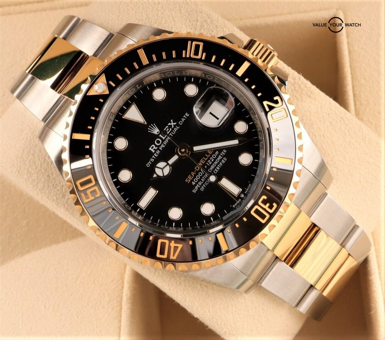 Rolex Sea-Dweller 126603 43mm 18K Two Tone Yellow Gold Black Dial 2021 B&P! - Image 4