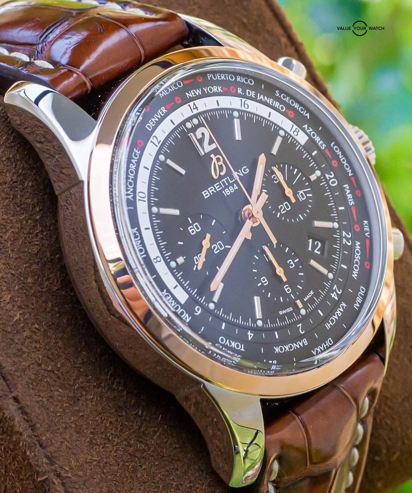 Breitling Transocean Chronograph Unitime for Rs.330,186 for sale