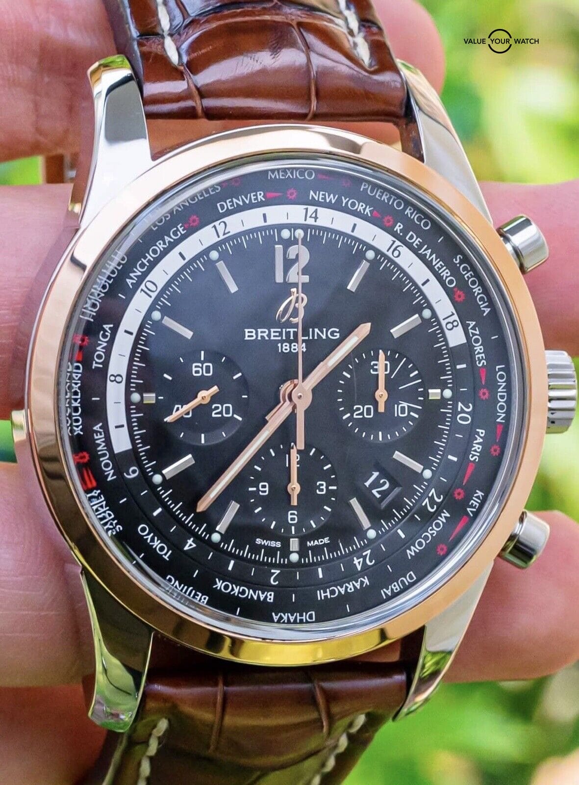 Breitling Transocean Chronograph Unitime for Rs.330,186 for sale