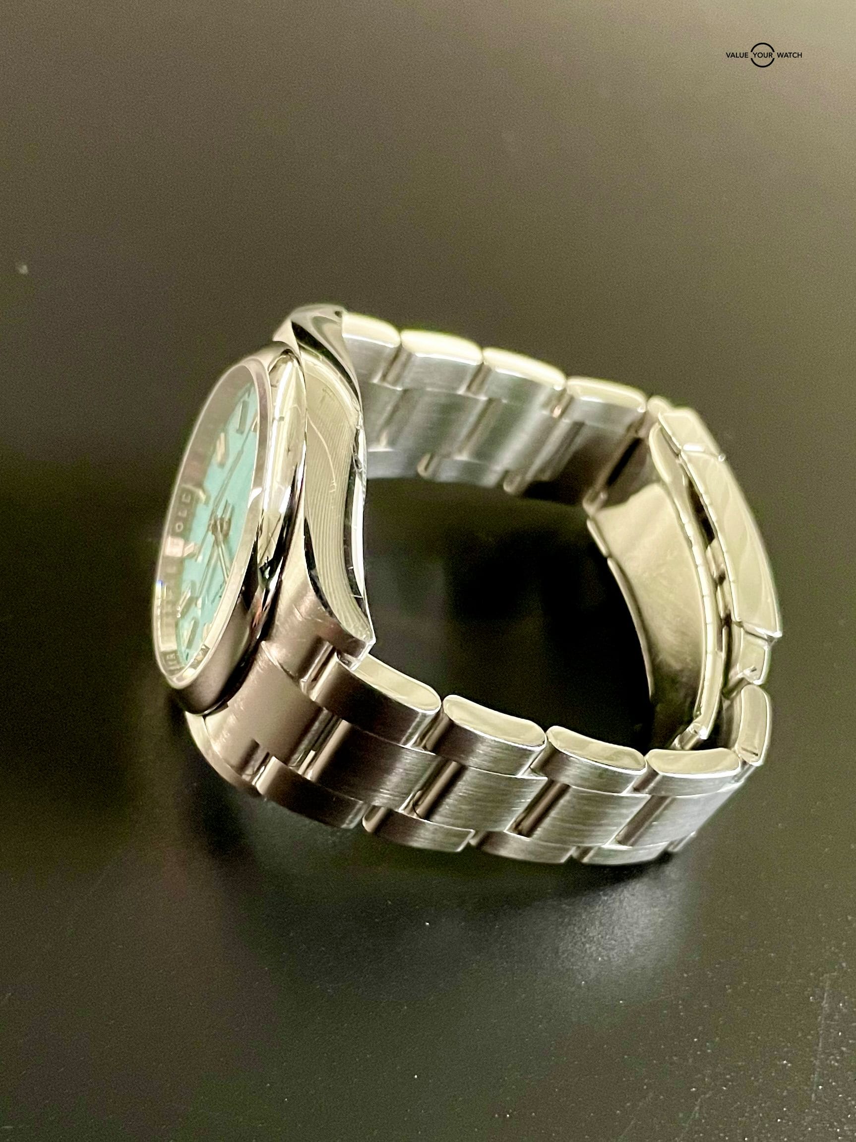 Rolex Oyster Perpetual 36mm Turquoise Blue Tiffany Dial 126000 Complete 2022 - Image 7