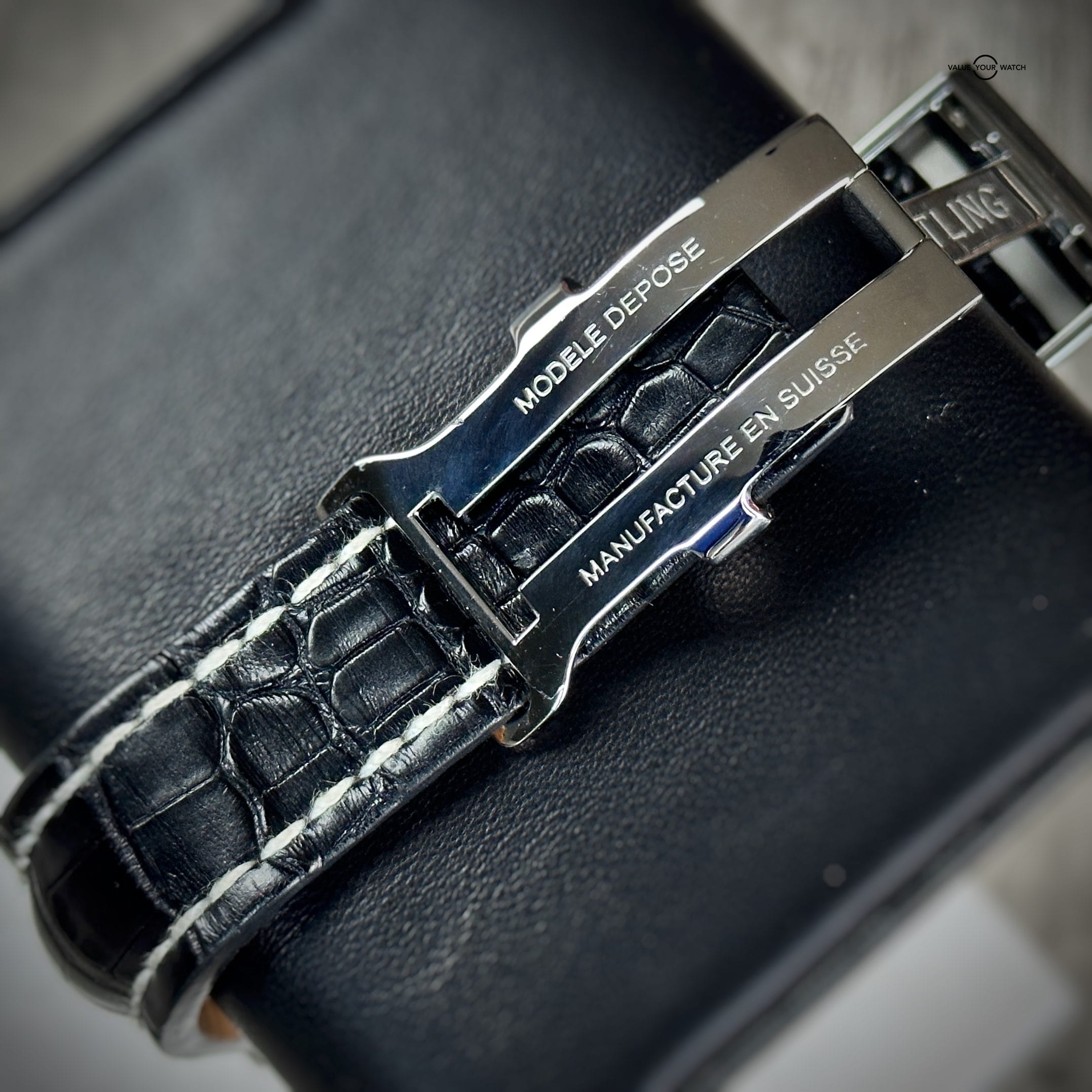 Breitling Navitimer Twin Sixty 2 Chronograph 42mm Black Dial Box & Manual Vintage A39022.1 - Image 8