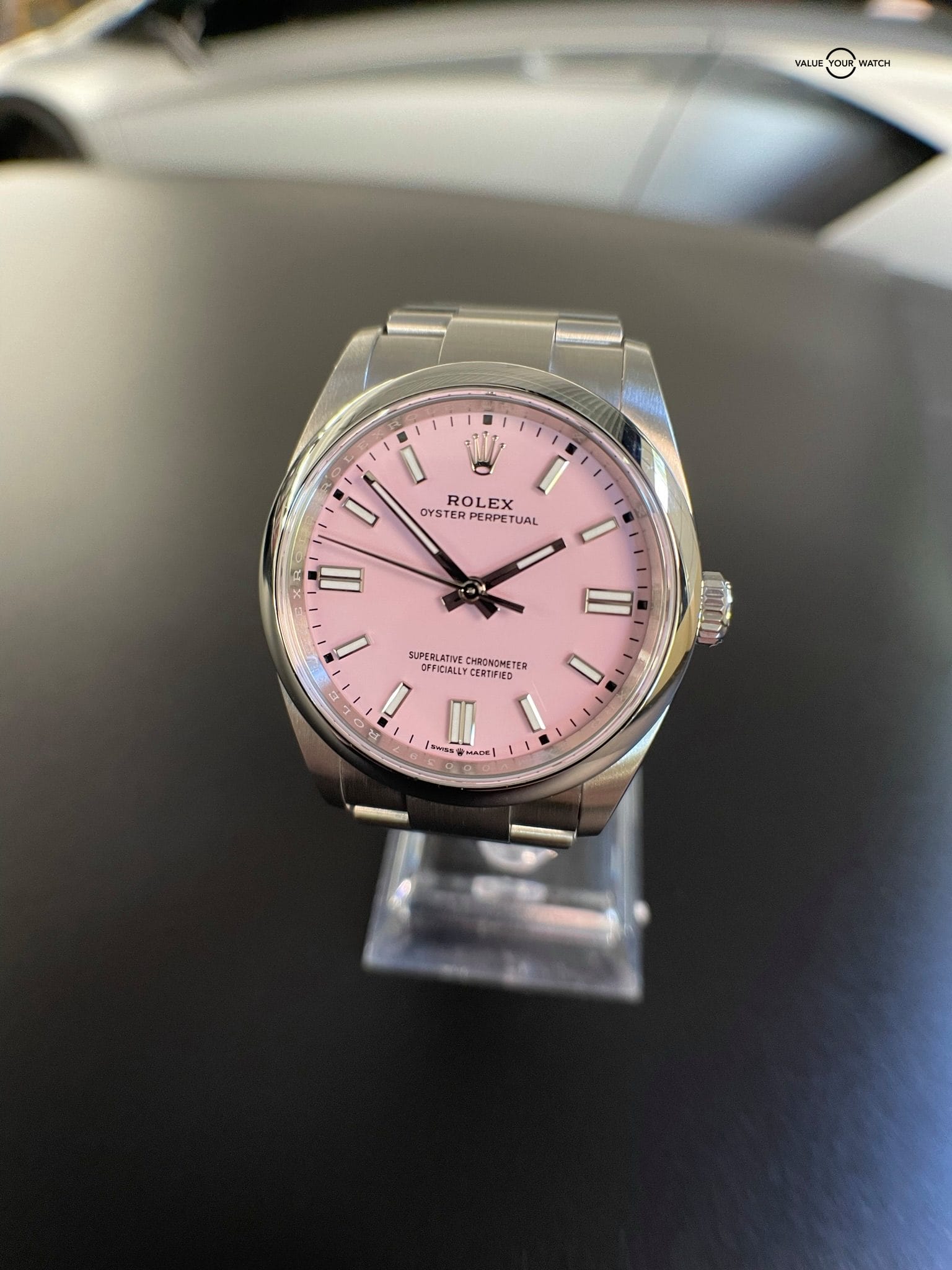 Rolex 2022 Oyster Perpetual 36mm Candy Pink 126000 - Image 7