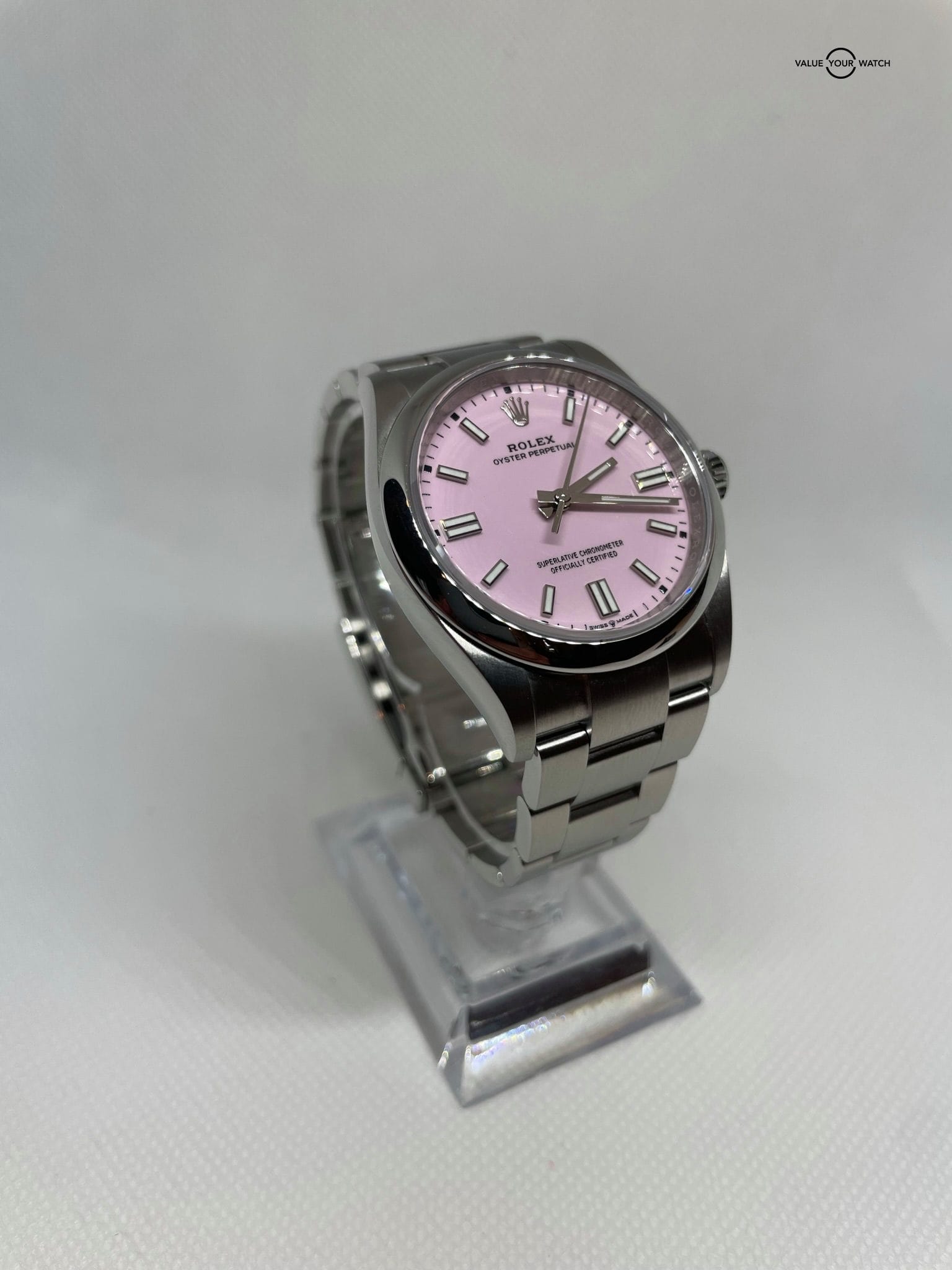 Rolex 2022 Oyster Perpetual 36mm Candy Pink 126000 - Image 9