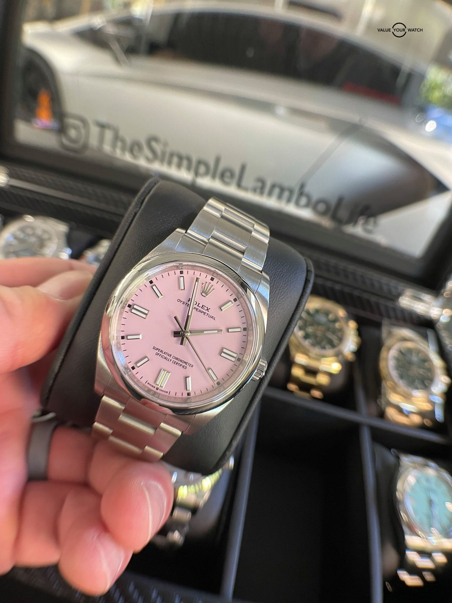 Rolex 2022 Oyster Perpetual 36mm Candy Pink 126000 - Image 14