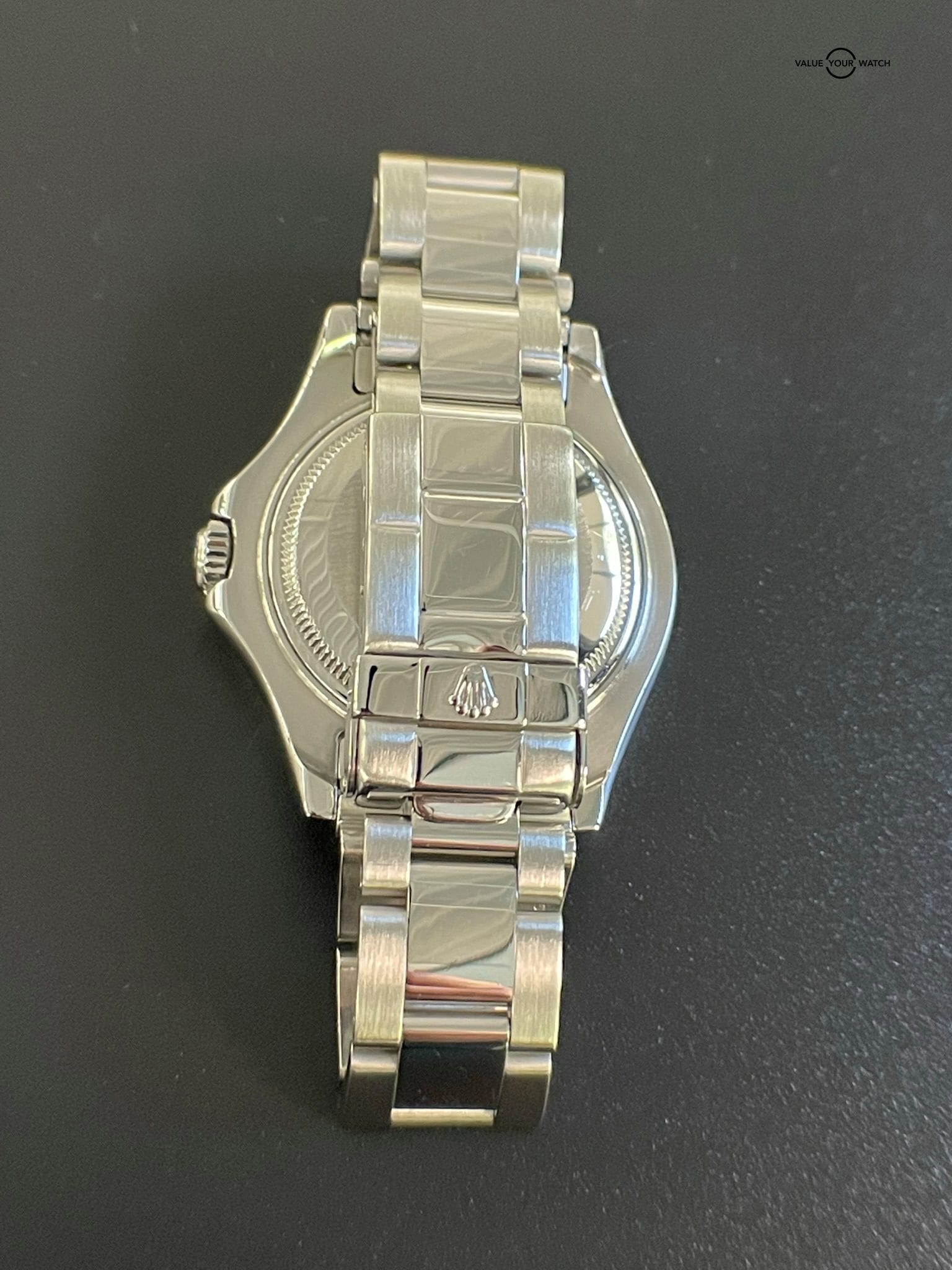 Rolex Yacht-Master Steel & Platinum Silver Dial 35mm Watch Y 168622 - Image 7