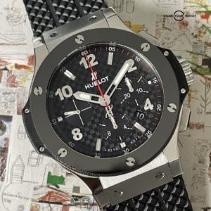 Hublot Big Bang Original Steel Ceramic Chronograph 44mm – 301.SB.131.RX – 2019 Full Set!