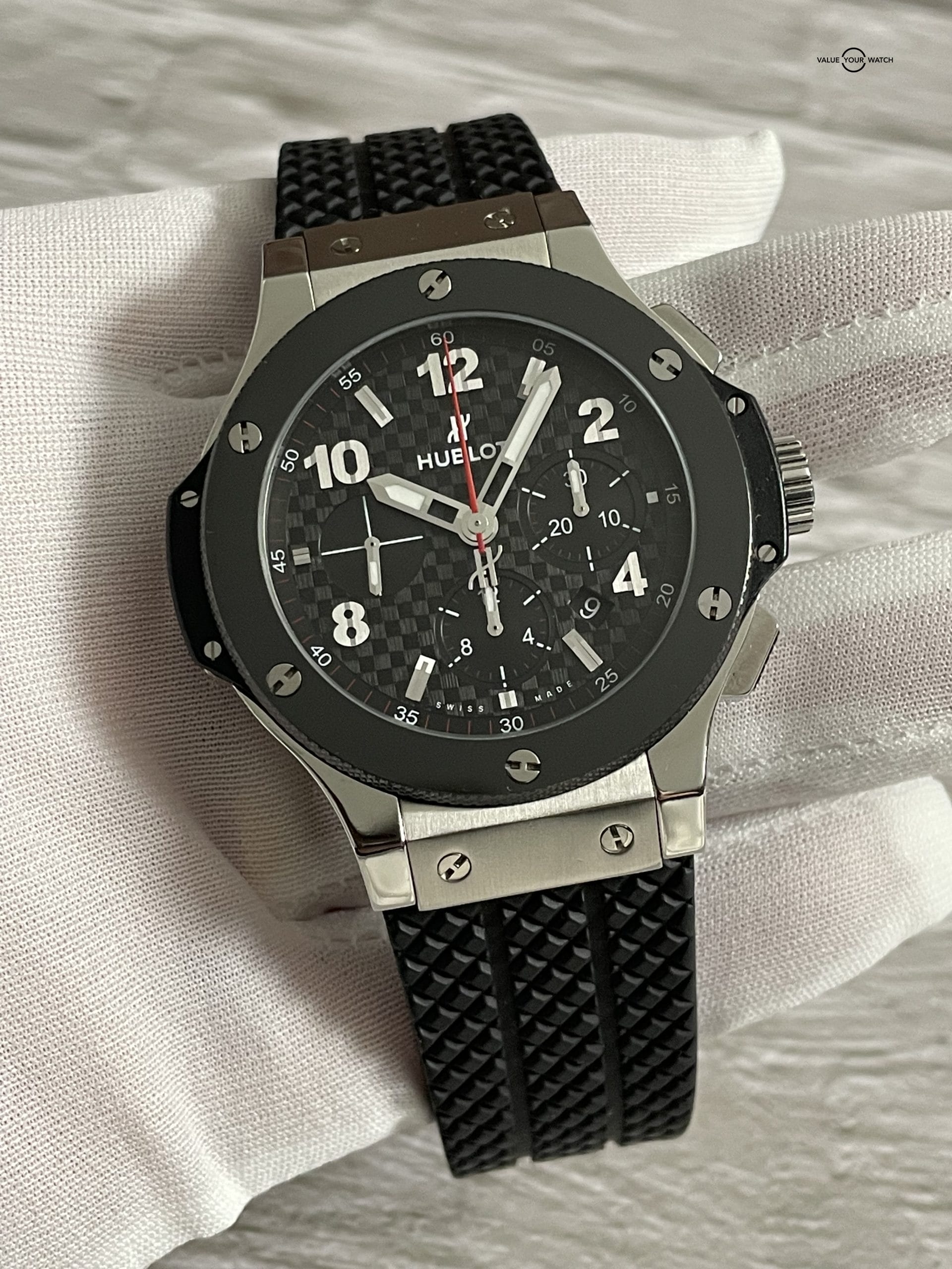 Hublot Big Bang Original Steel Ceramic Chronograph 44mm – 301.SB.131.RX – 2019 Full Set! - Image 3