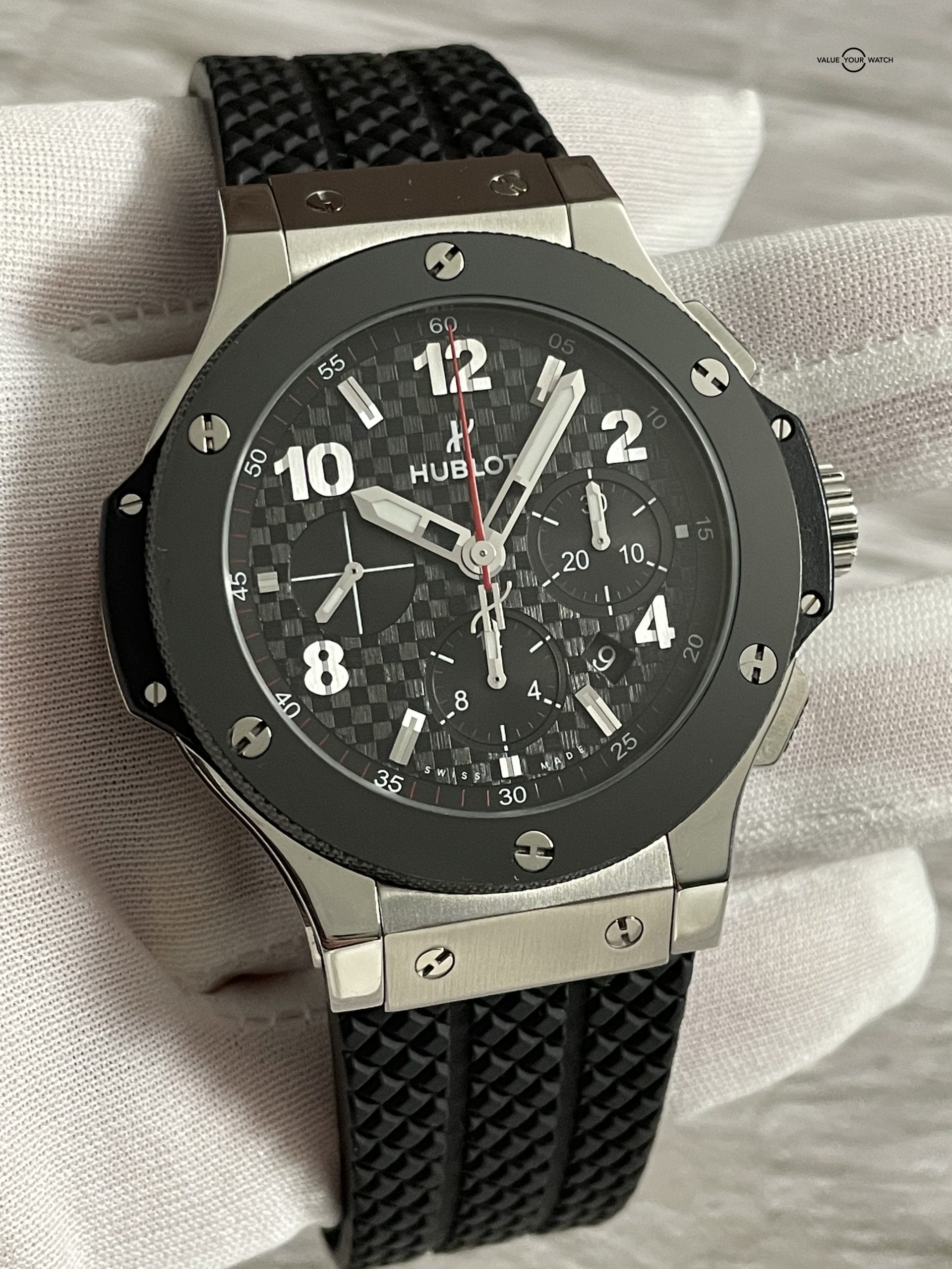 Hublot Big Bang Original Steel Ceramic Chronograph 44mm – 301.SB.131.RX – 2019 Full Set! - Image 15