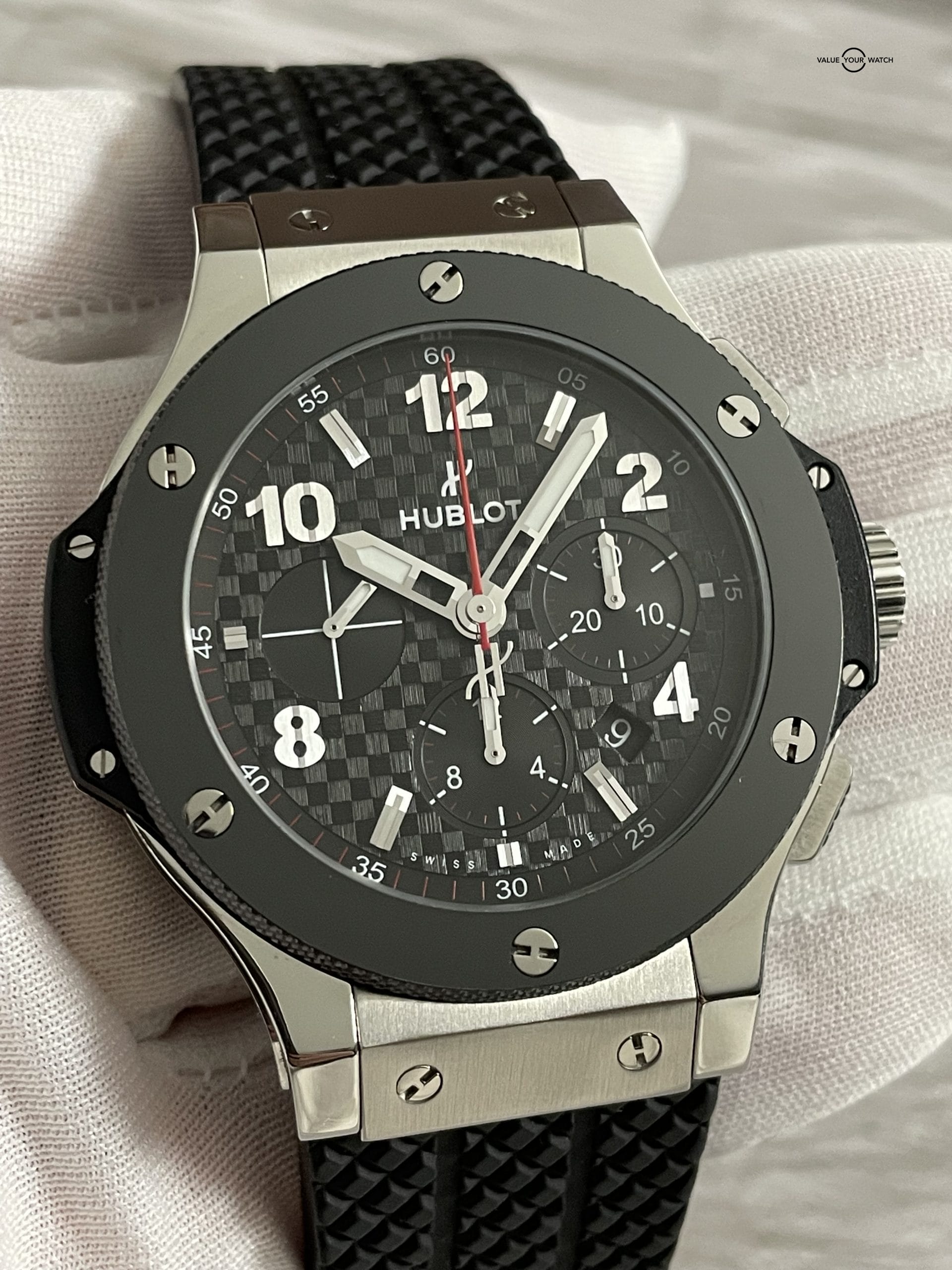 Hublot Big Bang Original Steel Ceramic Chronograph 44mm – 301.SB.131.RX – 2019 Full Set! - Image 4