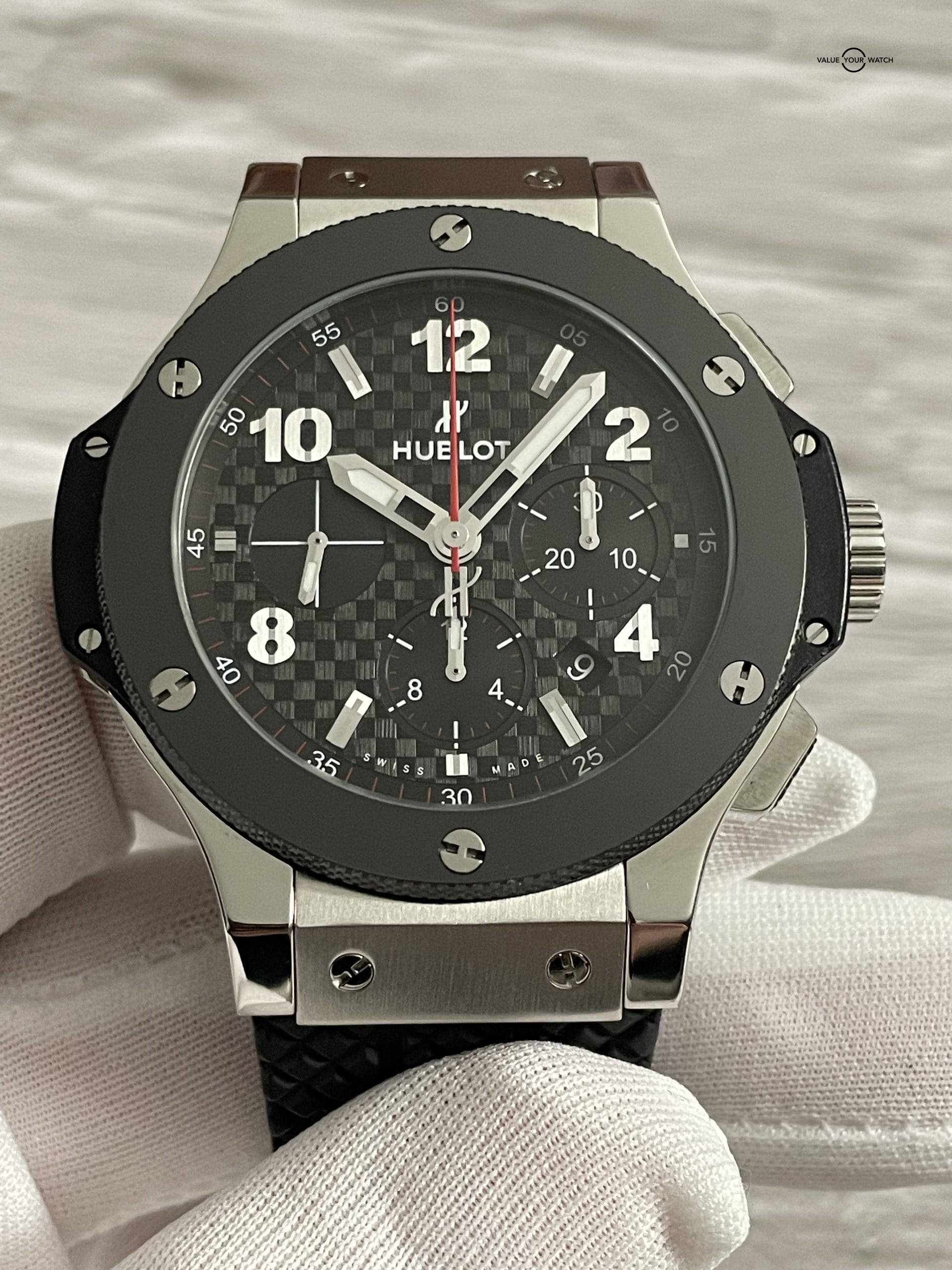 Hublot Big Bang Original Steel Ceramic Chronograph 44mm – 301.SB.131.RX – 2019 Full Set! - Image 10