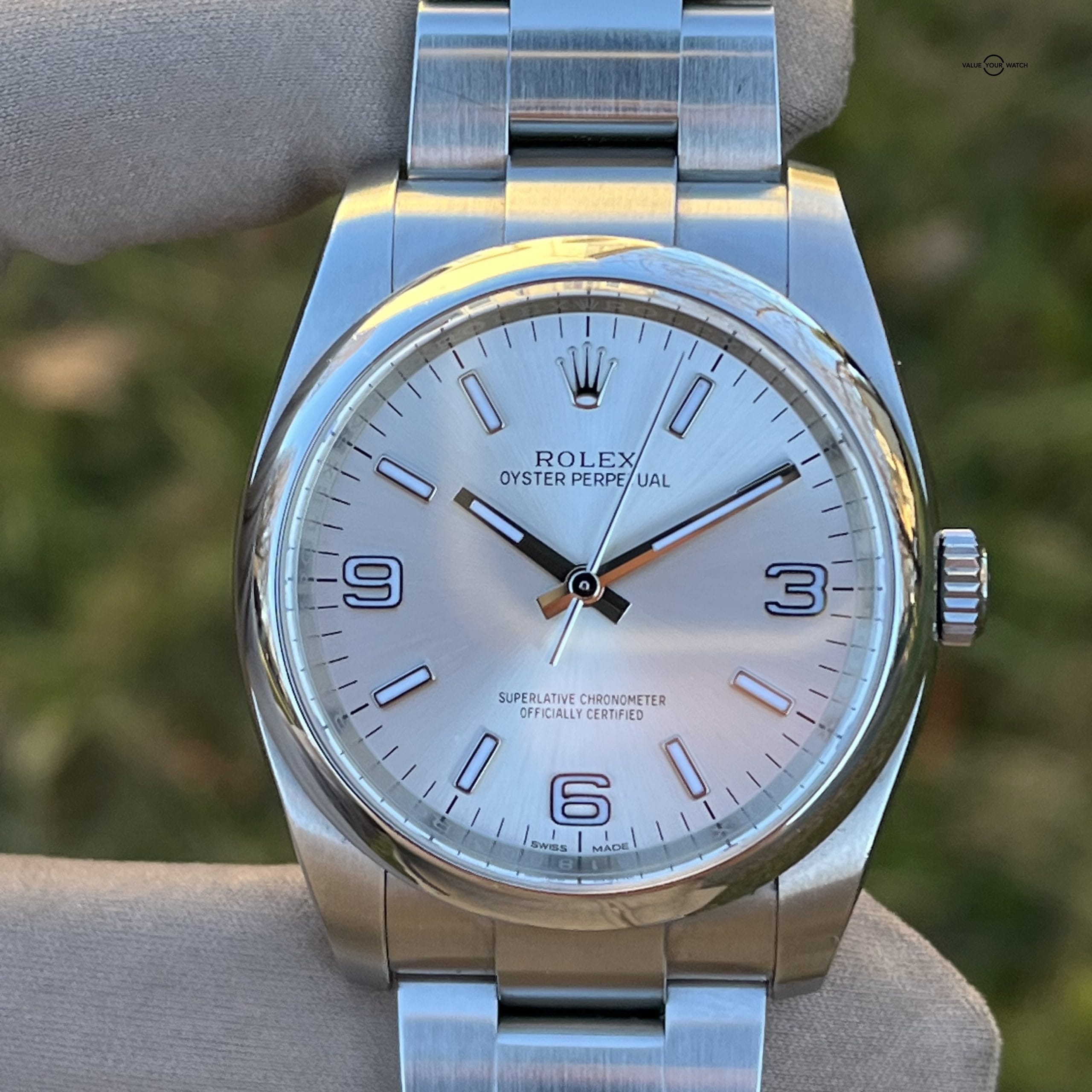 Rolex Oyster Perpetual 116000 Silver Dial w/2020 Warranty Card - Image 13